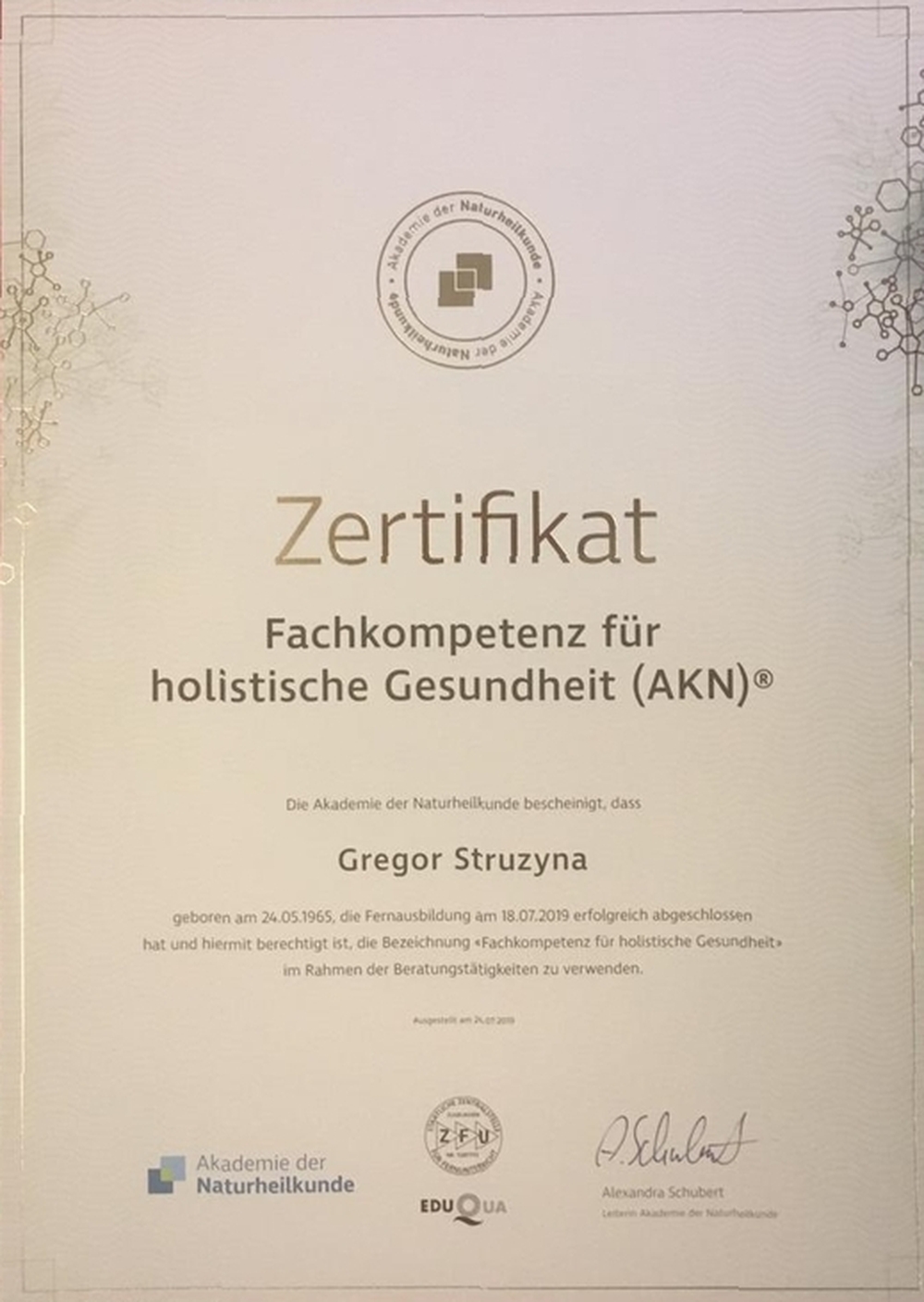 Zertifikat AKN